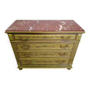 Commode ancienne avec marbre