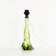 Vintage Belgian crystal glass table lamp by Val Saint Lambert