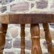 Vintage pine fir stool
