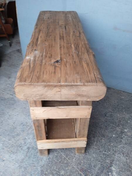 Professional furniture 120cm old solid wood workbench