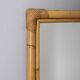 Vintage 1960s Italian design bamboo wall mirror