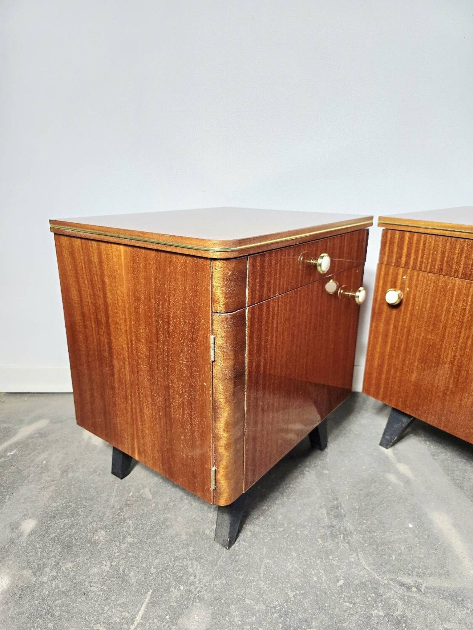 70s Mid Century Nightstand 1 of 2