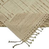 Hand-Knotted Turkish Contemporary 277 cm x 373 cm Beige Wool Carpet