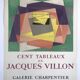 Affiche d'exposition en lithographie de jacques villon, galerie charpentier, 1961