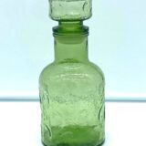 Pretty vintage green glass carafe