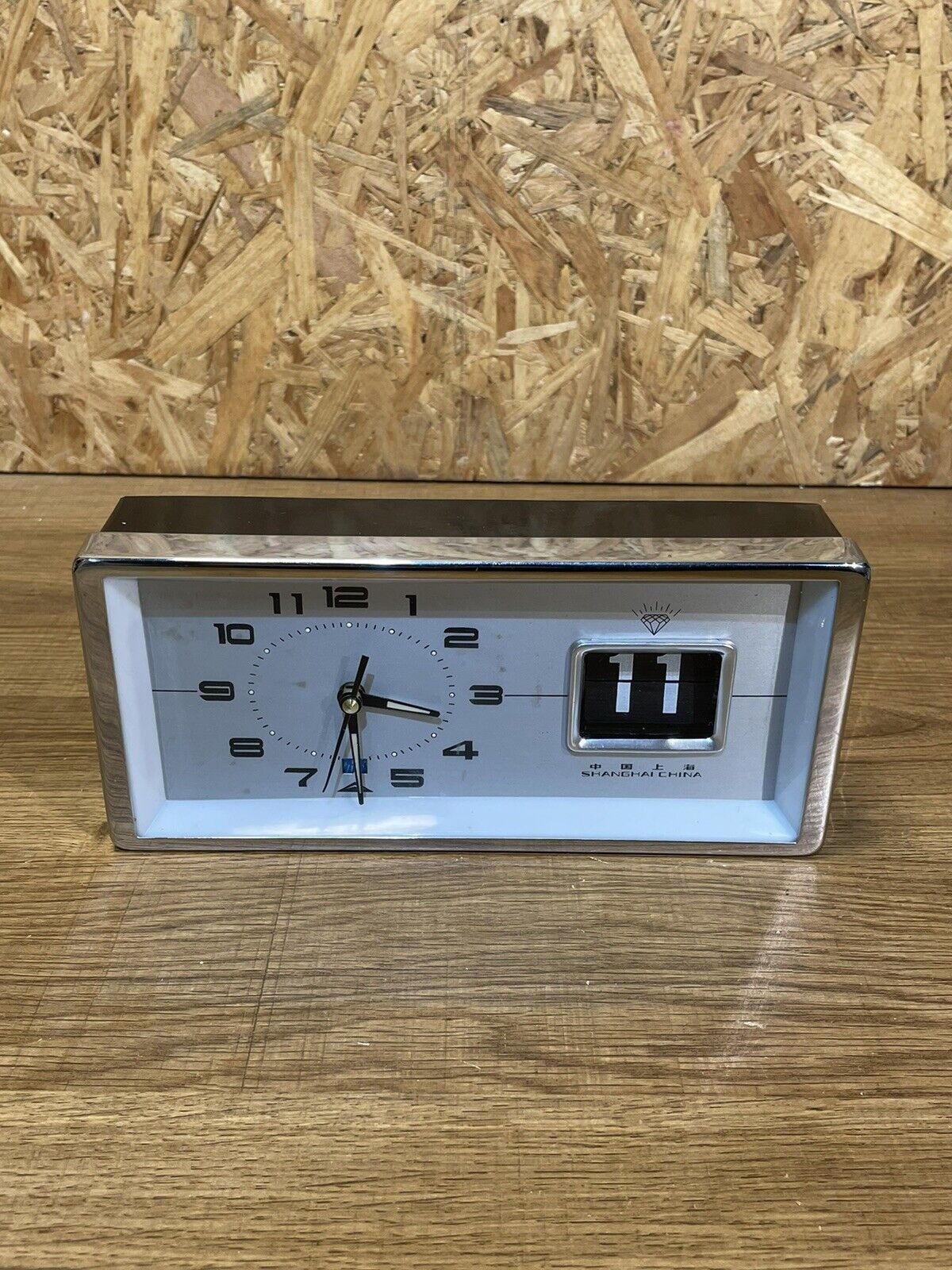 Vintage alarm clock, date ticket office, Diamond Shanghai, 60-70s