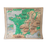 Map France reliefs du sol