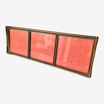 Art deco brass picture frame