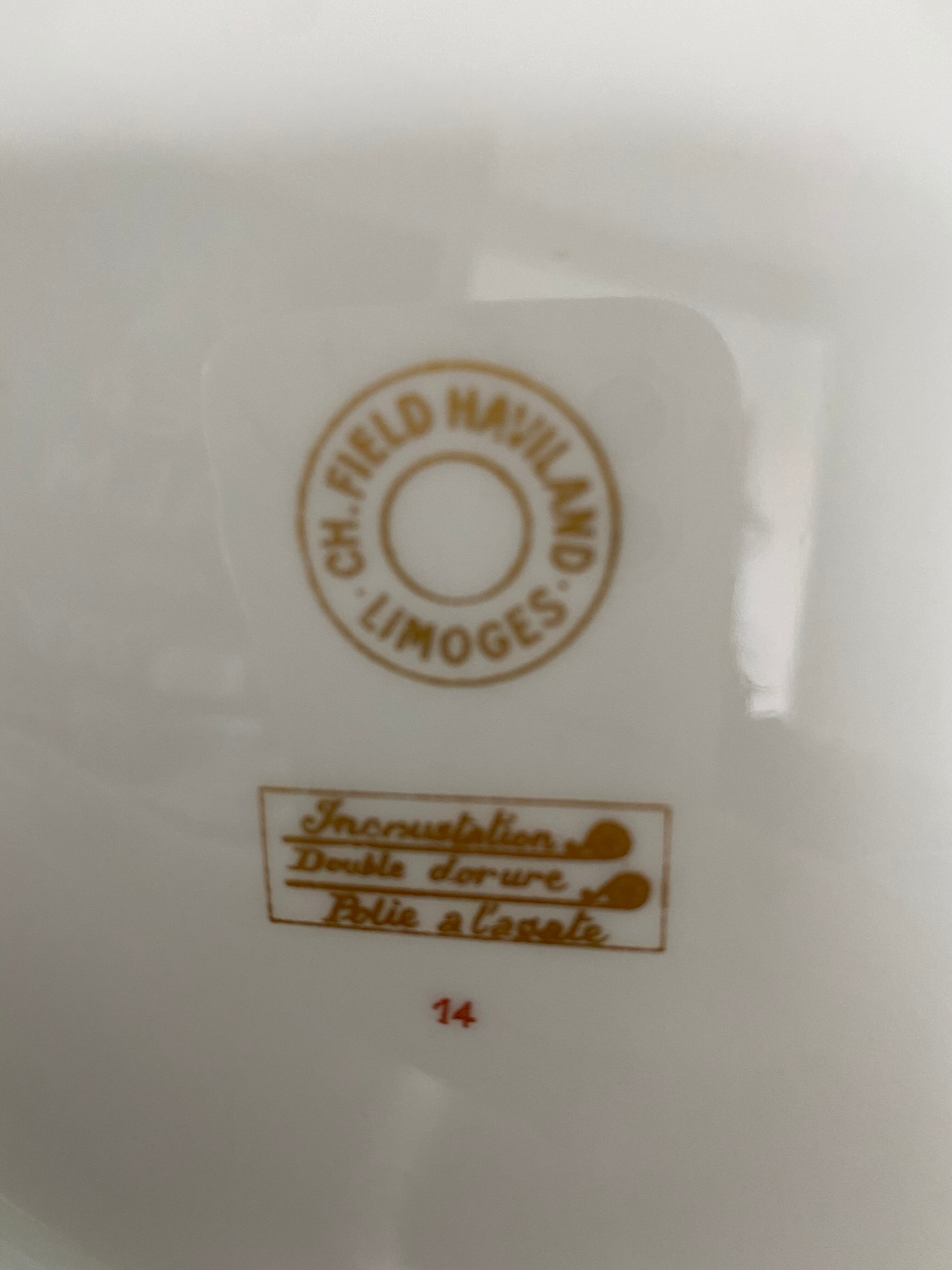 Haviland CH Field porcelain tea cup plate