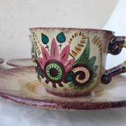 Quimper faience mugs