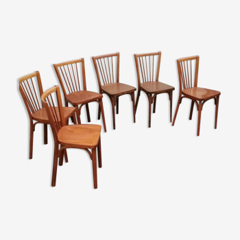 Set de 6 chaises bistrot Baumann