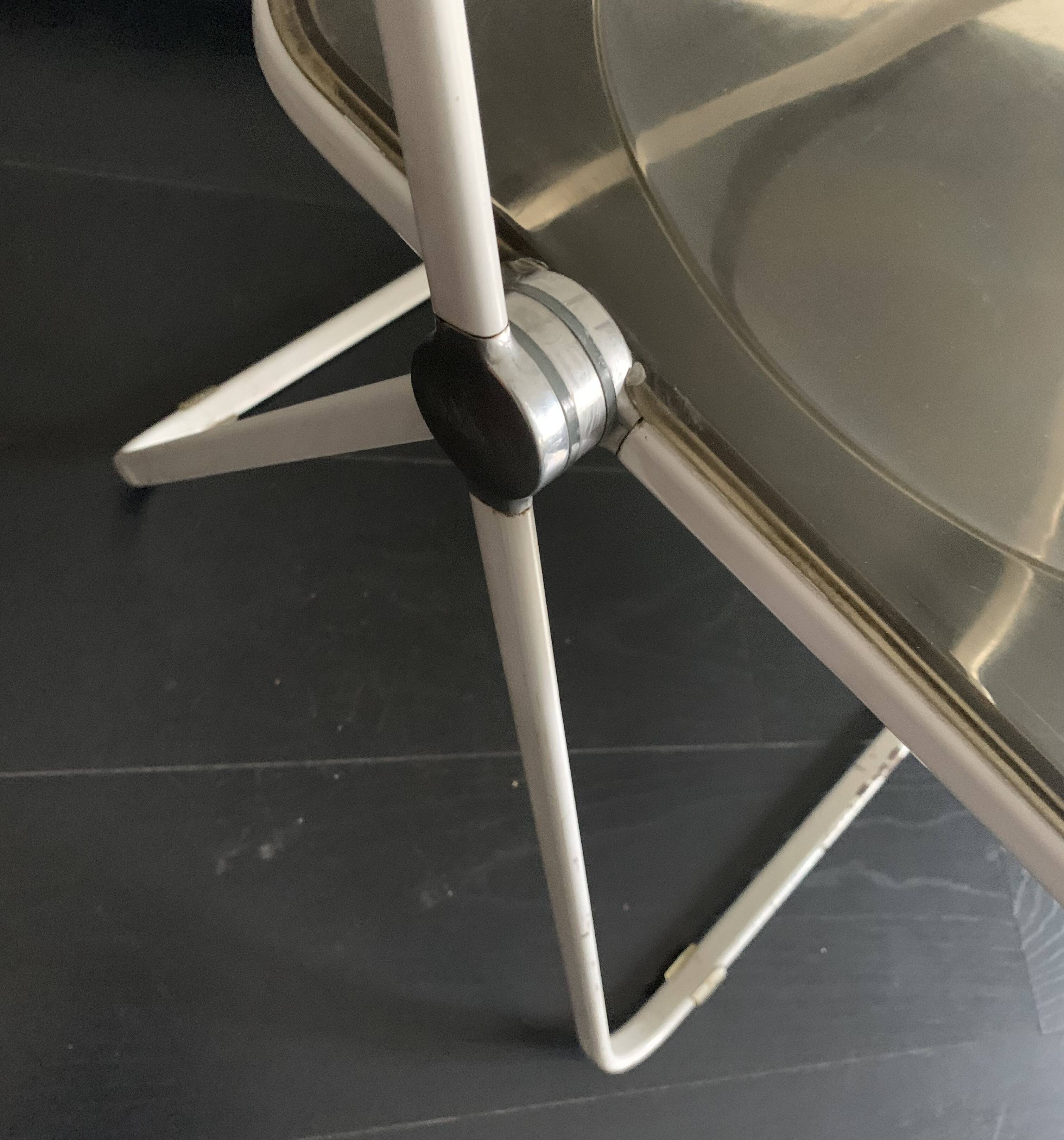 Paire de chaises vintage 1960 Plia par Giancarlo Piretti pour Castelli