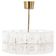 Suspended glass and brass lamp by Carl Fagerlund for Orrefors, Sweden, 1960.