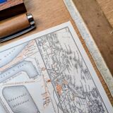 Printed in 1902, Saint-Malo and surrounding areas, Brittany.