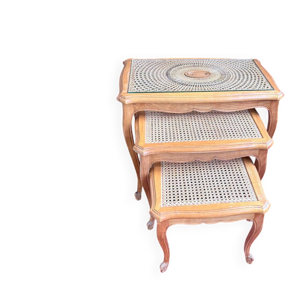 tables gigognes vintage - bois