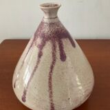 Vintage sandstone vase signed