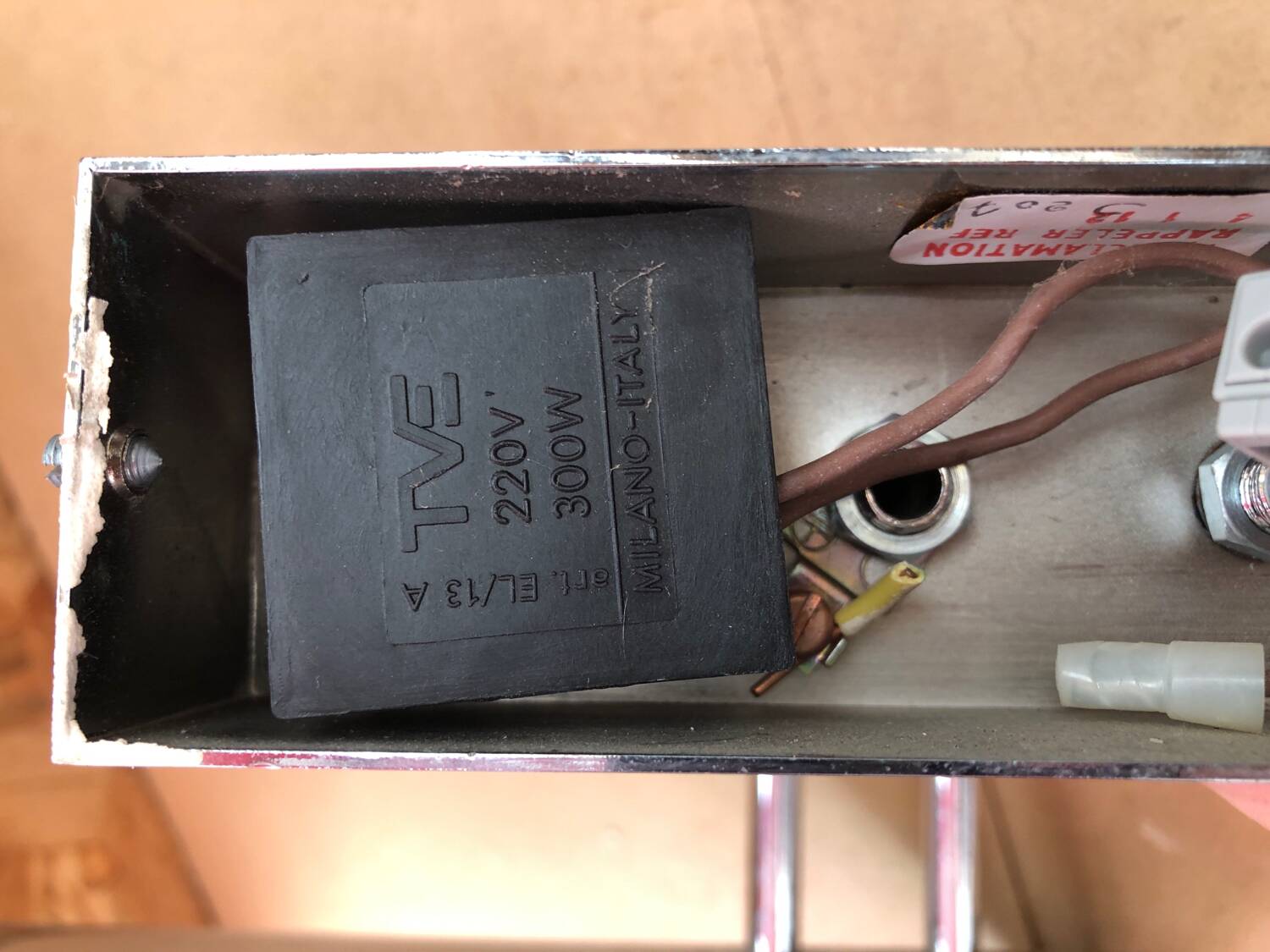 Old Mauro Marzollo Style TVE Wall Lamp Chromed Metal Milano Vintage