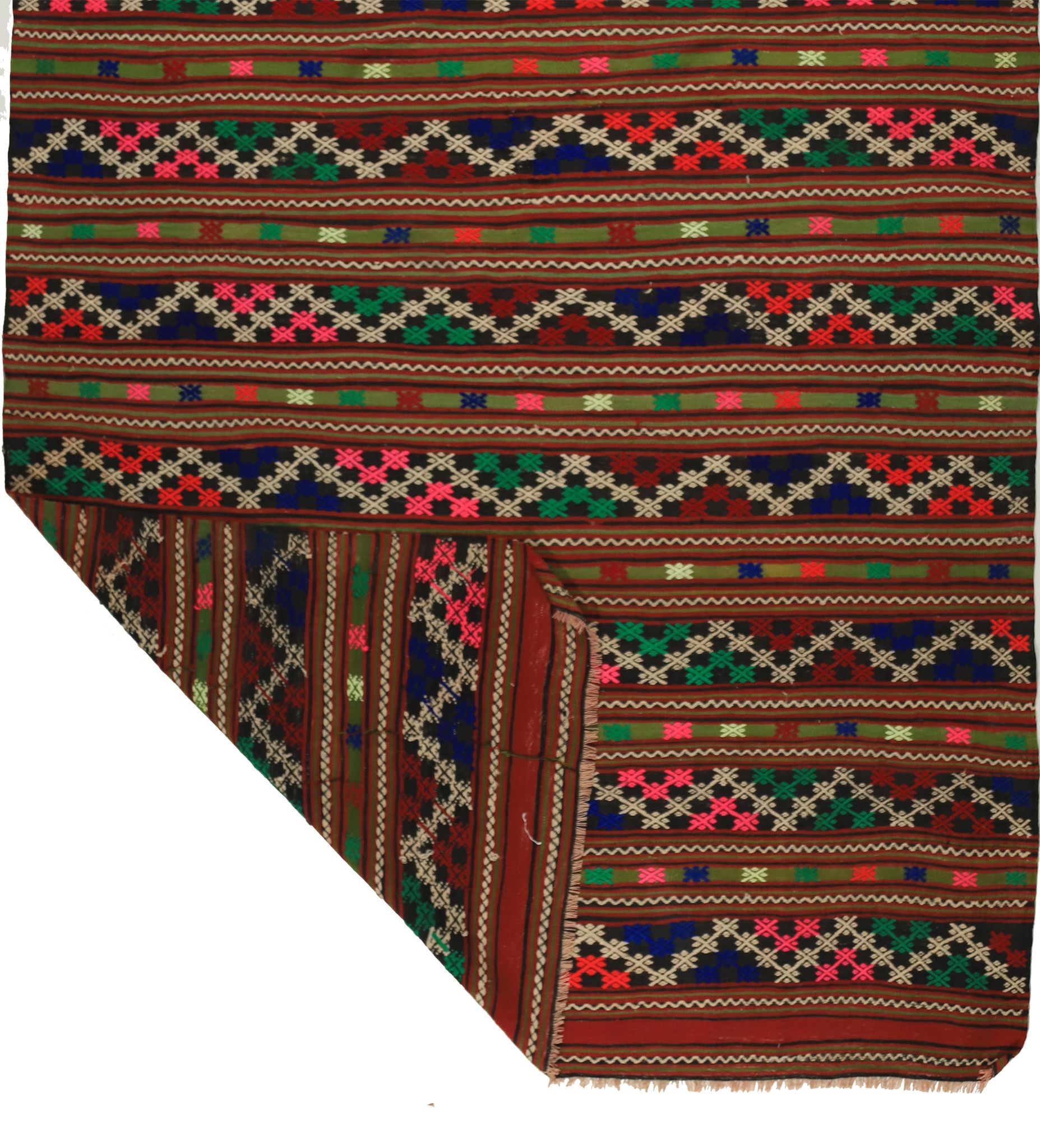 Anatolian handmade kilim rug 250 cm x 174 cm