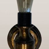 Lámpara de pared vintage de latón dorado, años 60