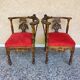 Pair of neo-Renaissance Henri II corner armchairs in carved wood, 19th century.