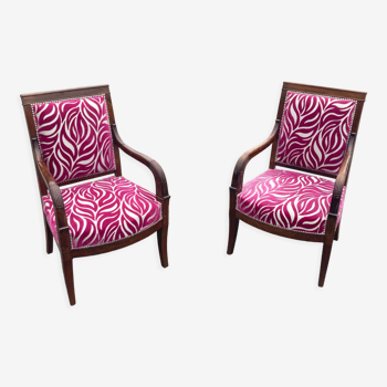 Empire style armchairs