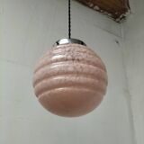 pink opaline pendant light