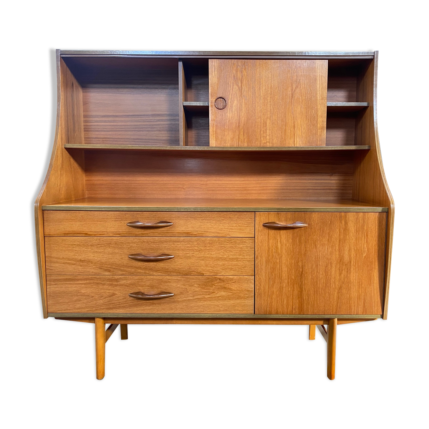 Vintage 1960s Avalon Teak Sideboard - Highboard - Drink Cabinet - Mid-century