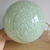 Clichy glass table lamp with golden edges