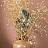 Brown stoneware jar pot