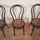Chaises de salle à manger en hêtre courbé dans le style de Thonet, Italie, lot de 4