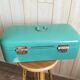 Minth blue enamelled metal box