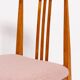 Powder pink boucle chair from the mid-century by M. Zielinski, Europe, 1960s.