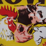 Provimi enamel plate, 1960 cattle feed