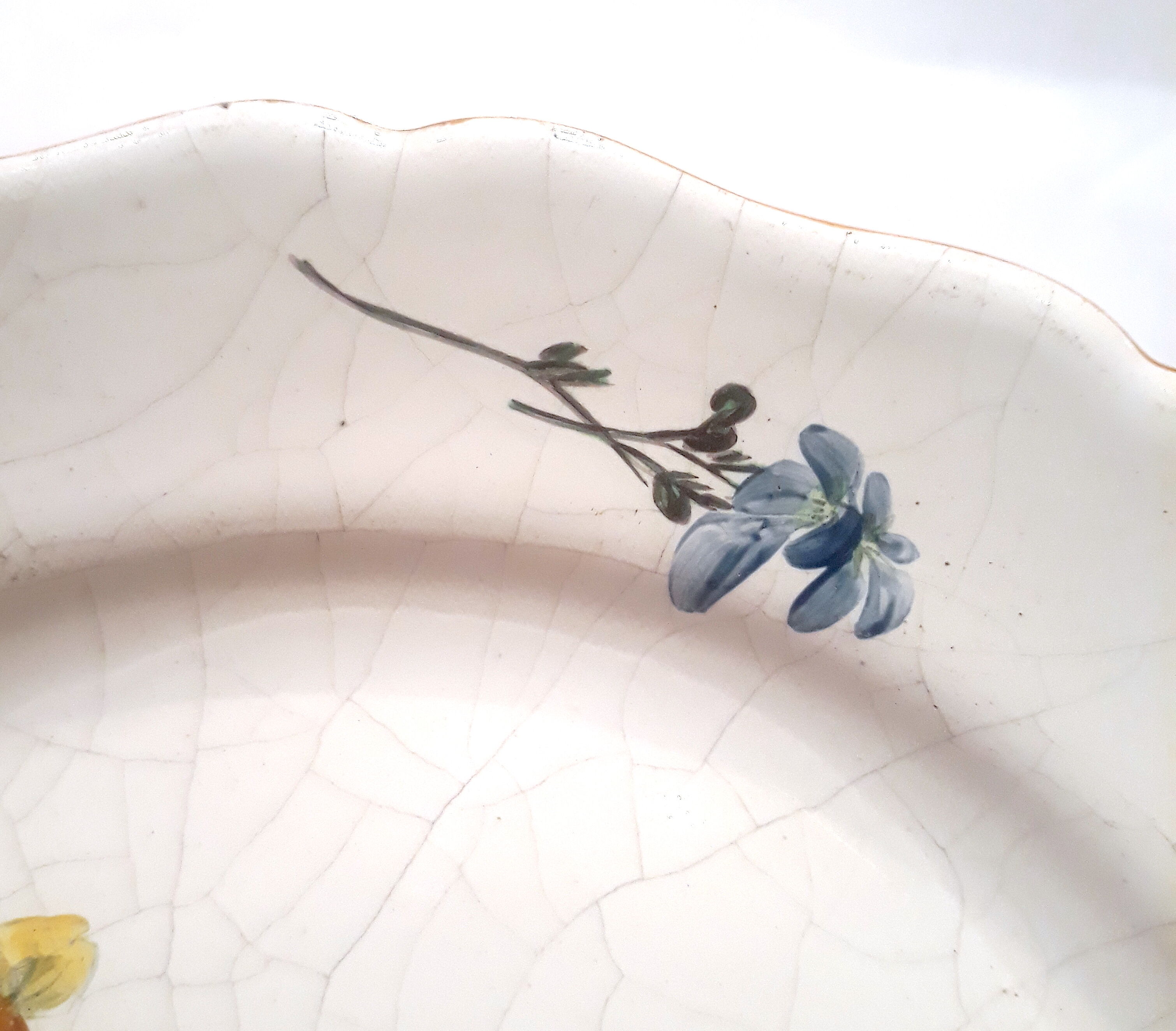 18th century Marseille earthenware plate