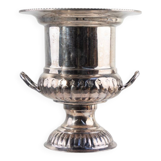 Medicis Vase Shaped Silver-Plated Champagne Cooler, France 1950s
