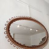 Rattan mirror