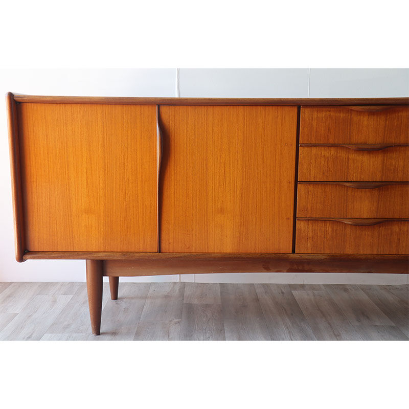Scandinavian teak row circa 1960