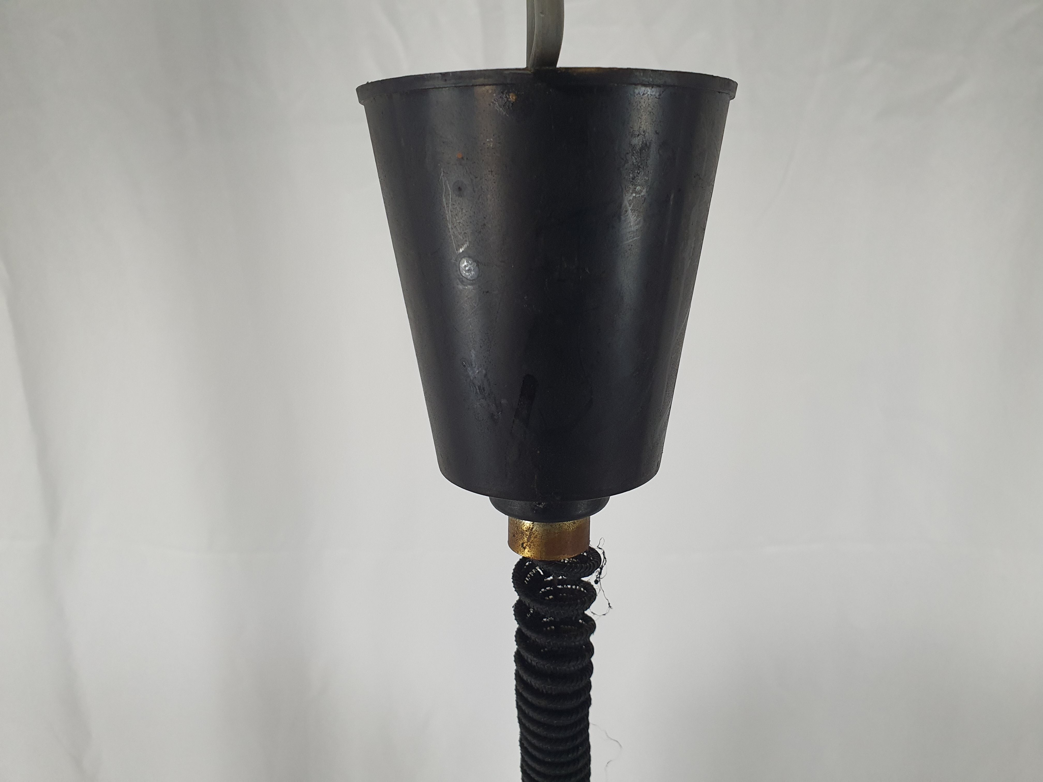 Chandelier in white and multicolored Murano glass