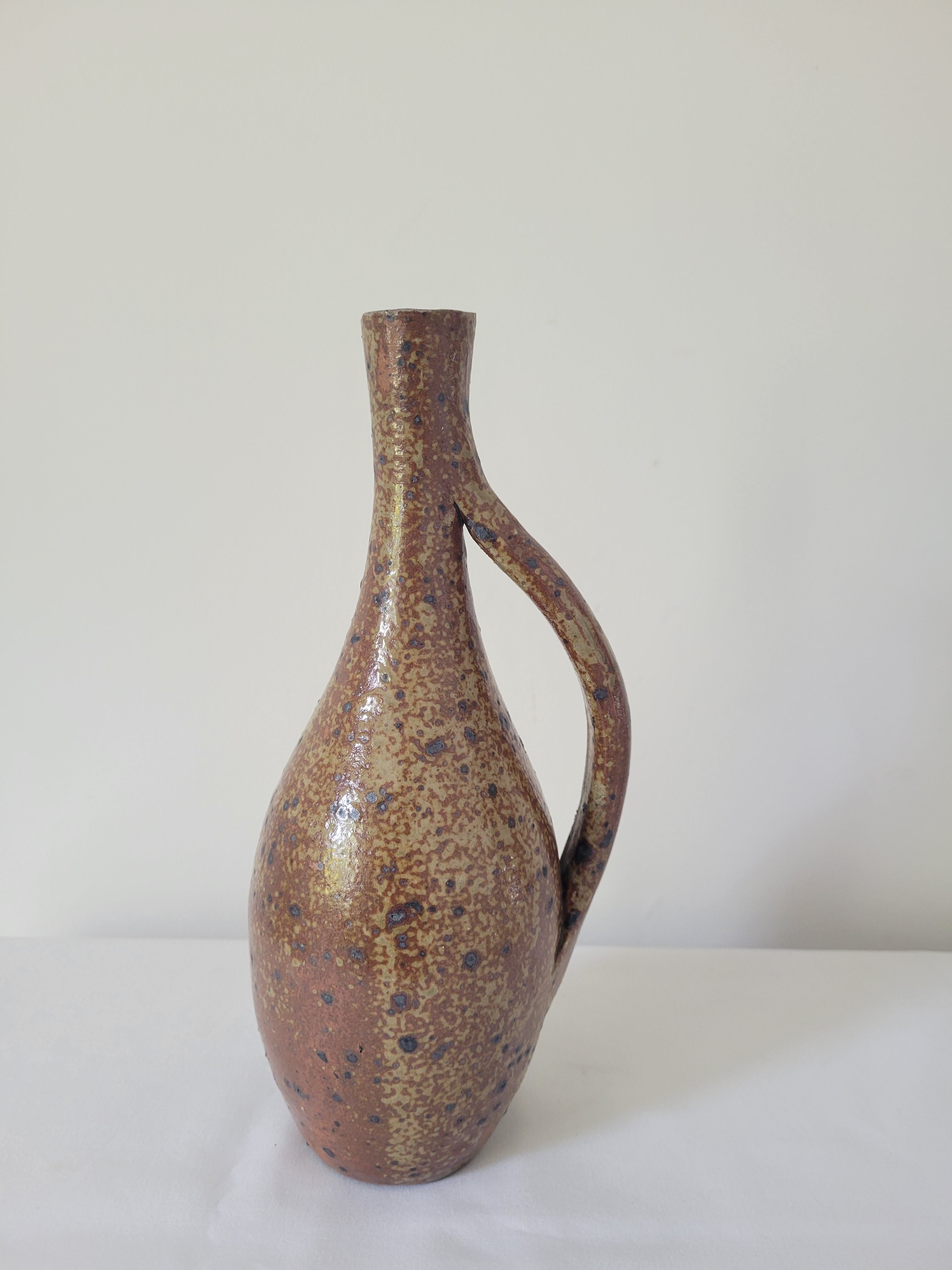 Pyrite sandstone vase