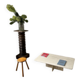 Travertine coffee table, Italy, 1980s