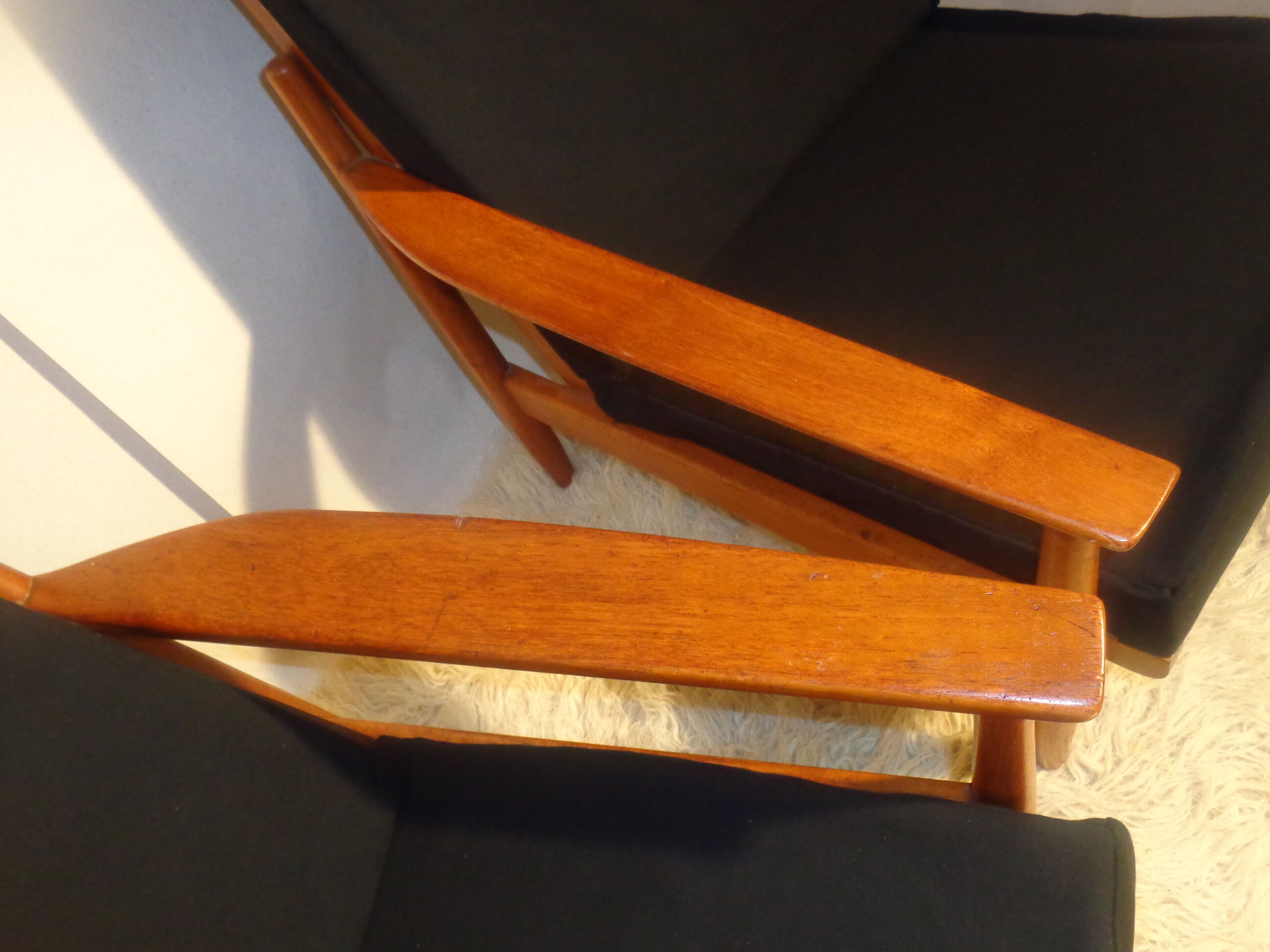 Pair of scandinavian armchairs of the years 60