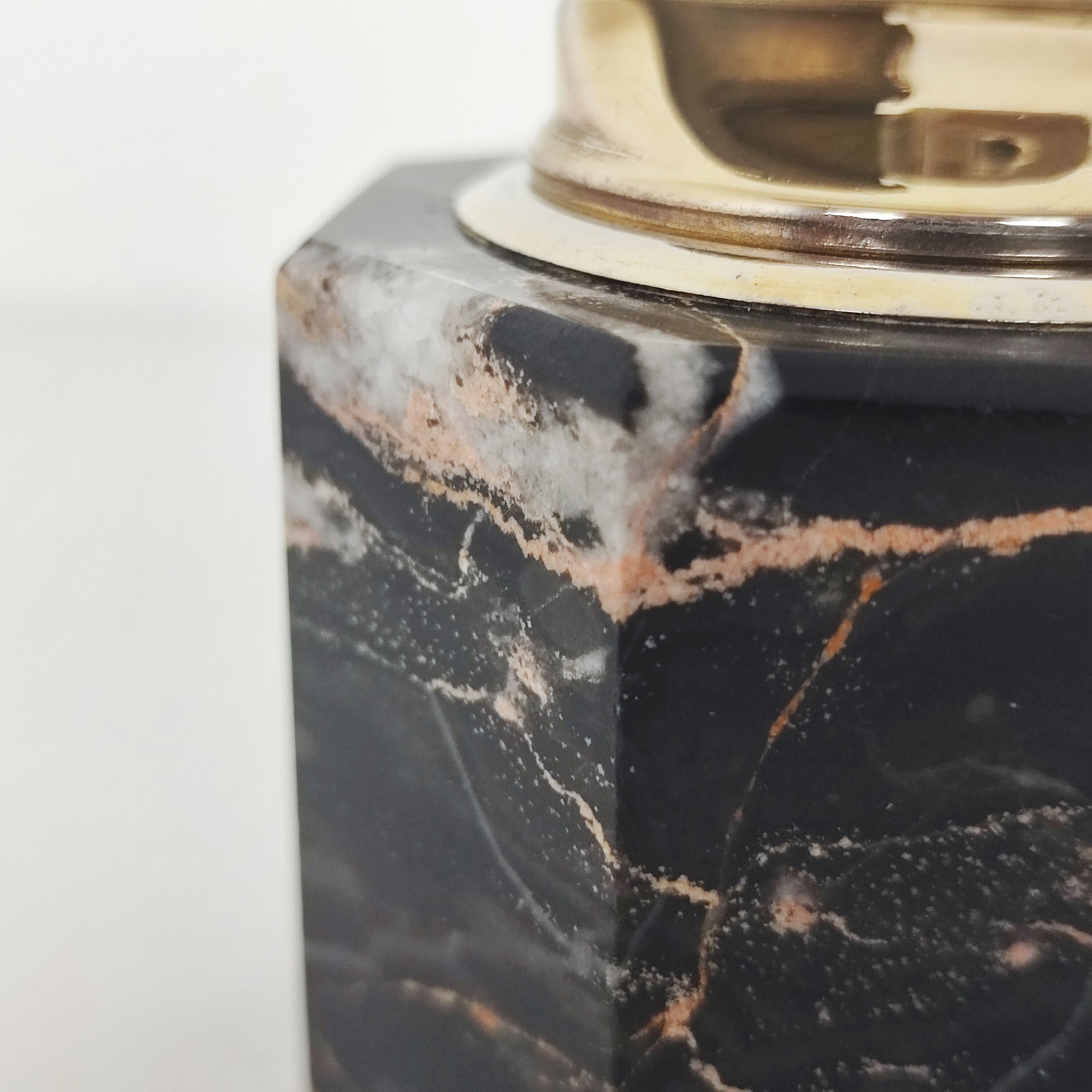 Black marble lighter