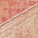 Tapis de couloir vintage rouge et rose 2x12, 73x382 cm