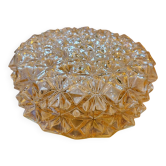 Diamond-pointed glass ceiling light