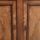 Antique English buffet/bookcase from the 19th century with original glass