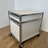 USM Haller rolling cabinet in Pure White