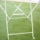 Table de jardin pliante, années 50, métal perforé