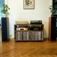 Solid wood vinyl furniture, storage for vinyl records.
