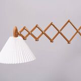 Oak scissors wall lamp Le Klint 1950s Denmark