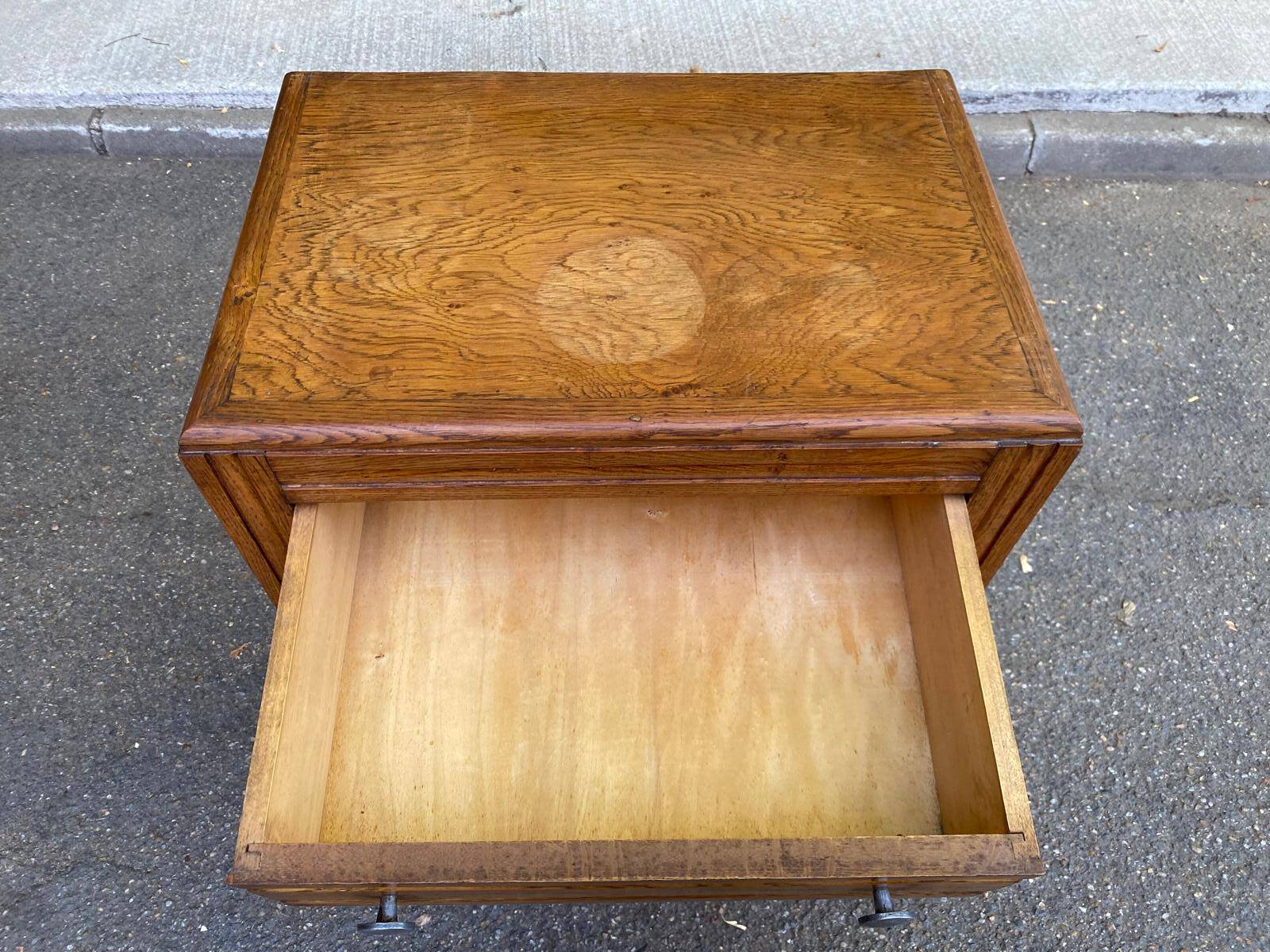 Art Deco commode confiturier from 1940 in solid oak.
